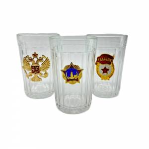 Стакан гран. со значками